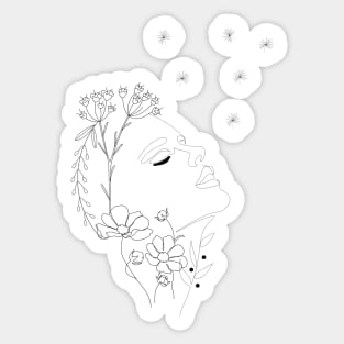 deeply diving into nature Sticker